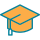graduation hat icon