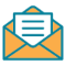 paper in envelope icon
