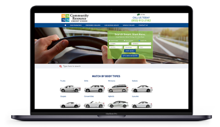 member auto center mockup on laptop