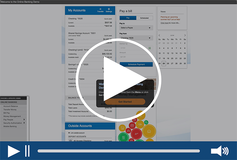 Online Banking demo video