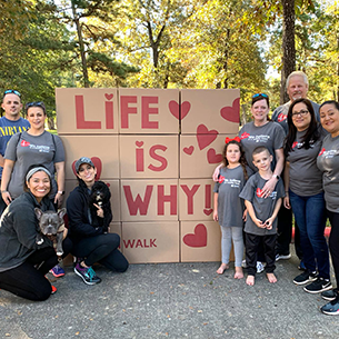 Greater Lake Houston American Heart Association Heart Walk Group Photo
