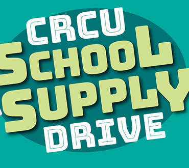 CRCU School Supply Drive Logo
