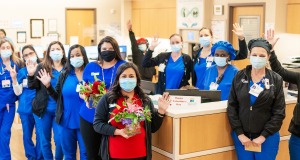 A group of healthcare workers standing together.