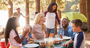 family having a picnic