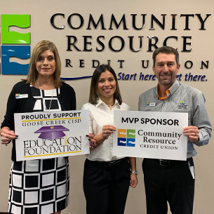 large check donation for GCCISD Education foundation