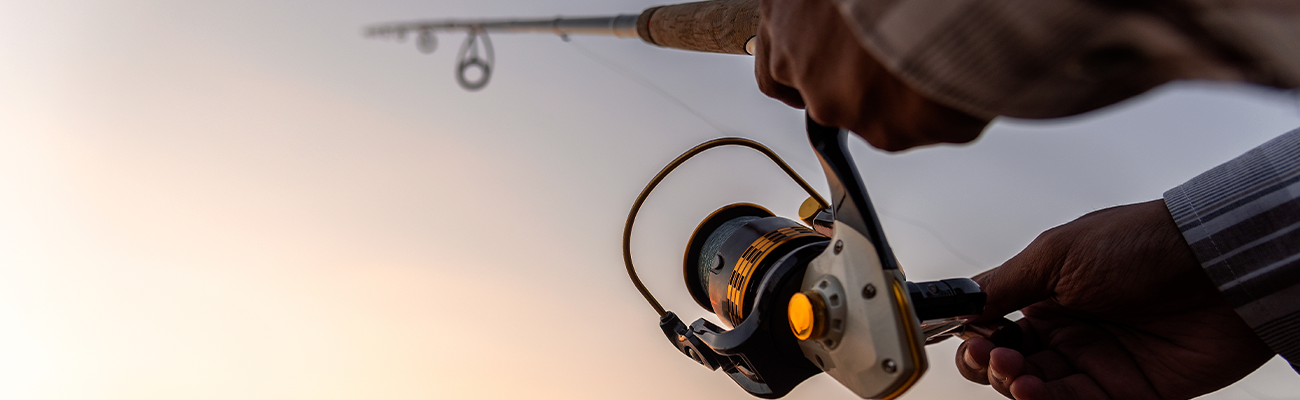 man fishing
