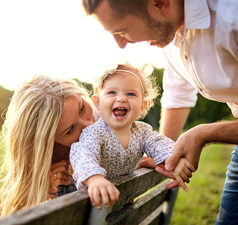 baby laughing