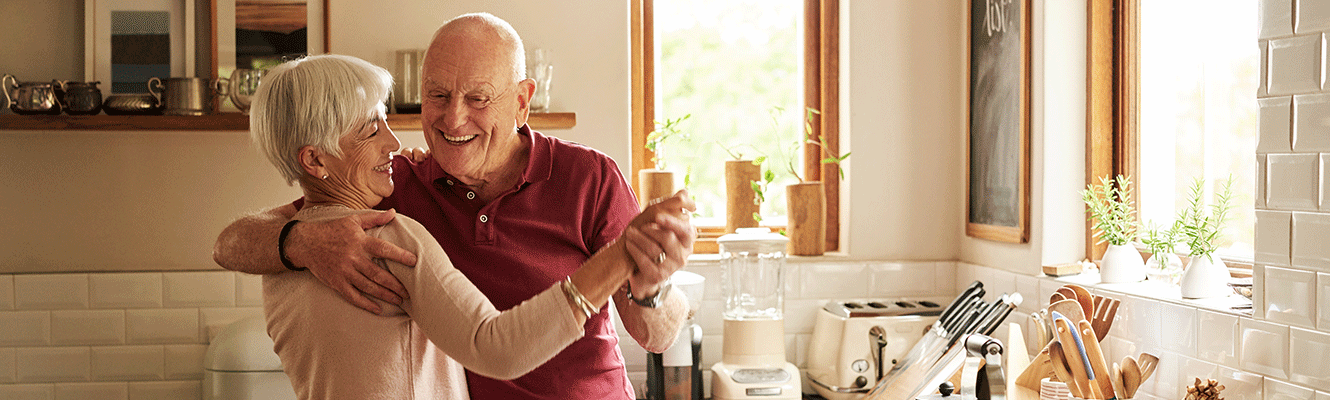 older couple dancing