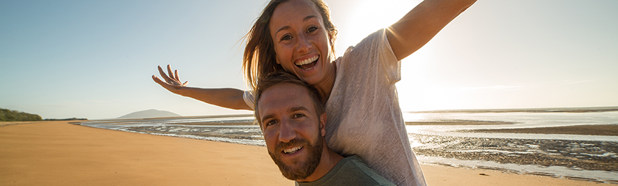 couple on beach