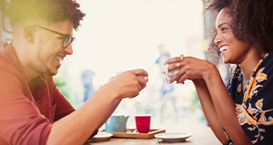 couple drinking coffee together