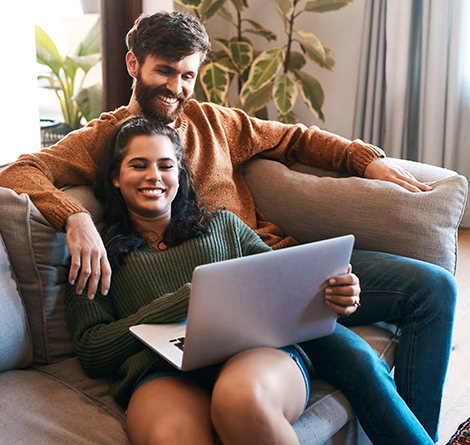 couple on computer together